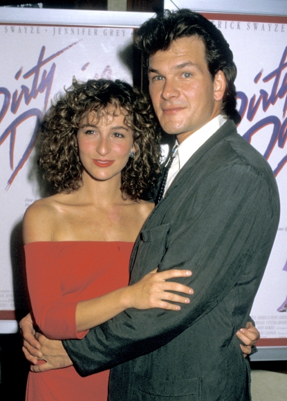 Jennifer Grey and Patrick Swayze attend the premiere of “Dirty Dancing” at the Gemini Theater in New York City, on August 17, 1987