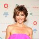 Lisa Rinna smiles at QVC Presents Super Saturday Live at Nova’s Art Project in Water Mill, New York, on July 30, 2011