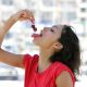 Rosario Dawson knows the benefits of fresh fruit!