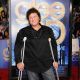 Dot-Marie Jones sports crutches at the premiere of ‘Glee: The 3-D Concert Movie’ in Westwood, Calif., on August 6, 2011