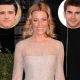 Elizabeth Banks, inset: Josh Hutcherson, Liam Hemsworth