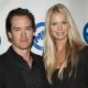Mark-Paul Gosselaar and Catriona McGinn attend the Liberty Bell Ball at The Playboy Mansion on July 7, 2011 in Beverly Hills