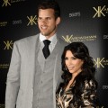 krKris Humphries and Kim Kardashian attend the Kardashian Kollection launch party at The Colony in Hollywood, Calif. on August 17, 2011 