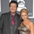 Blake Shelton and Miranda Lambert arrive for the 53rd Annual Grammy Awards at the Staples Center in Los Angeles on February 13, 2011