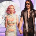Katy Perry and Russell Brand arrive at the 2011 MTV Video Music Awards at Nokia Theatre L.A. LIVE in Los Angeles on August 28, 2011 