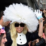 Lady Gaga is seen on the streets of Manhattan in New York City on August 18, 2011 