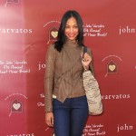 Zoe Saldana arrives at the John Varvatos 8th Annual Stuart House Benefit held at John Varvatos Los Angeles on March 13, 2011 in Los Angeles
