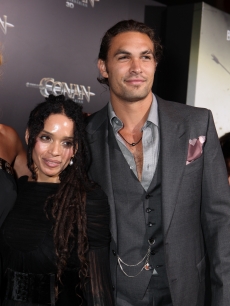 Lisa Bonet and Jason Momoa at the world premiere of Lionsgate’s “Conan the Barbarian” at Regal Cinemas L.A. Live, Los Angeles, on August 11, 2011