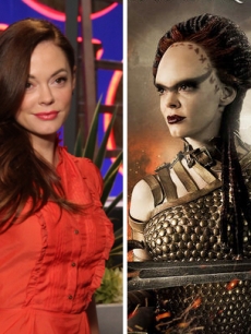 Rose McGowan on Access Hollywood Live, and as Marique in “Conan the Barbarian”
