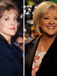 Nancy Grace in 1996 (left) and in 2011 (right)