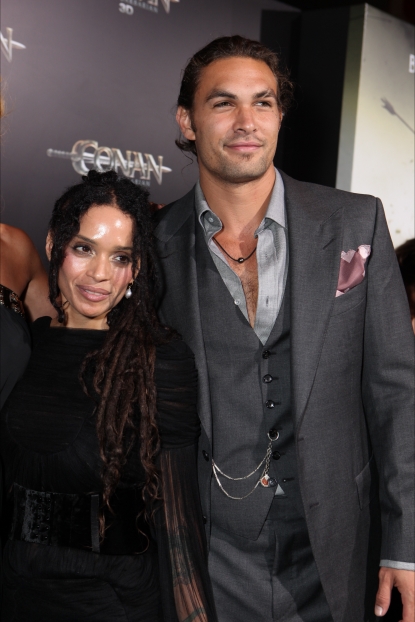 Lisa Bonet and Jason Momoa at the world premiere of Lionsgate’s “Conan the Barbarian” at Regal Cinemas L.A. Live, Los Angeles, on August 11, 2011