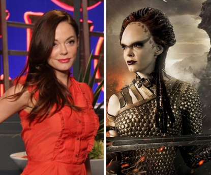 Rose McGowan on Access Hollywood Live, and as Marique in “Conan the Barbarian”