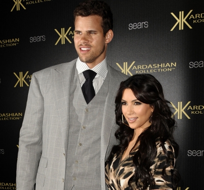 krKris Humphries and Kim Kardashian attend the Kardashian Kollection launch party at The Colony in Hollywood, Calif. on August 17, 2011 