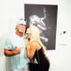 Hulk Hogan and Brooke Hogan attend Brooke Hogan’s portrait unveiling at Women In cages exhibit at Cafeina Lounge in Miami, Flor., on August 11, 2011 