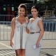 Demi Lovato and Kim Kardashian look stunning in white at the 2011 VH1 Do Something Awards at the Hollywood Palladium in Hollywood, Calif. on August 14, 2011 