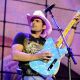 Brad Paisley performs on stage at O2 Arena, London, on August 17, 2011