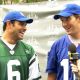 Eli Manning & Mark Sanchez Get Ready To Face-Off!
