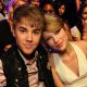 Justin Bieber and Taylor Swift attend the 2011 Teen Choice Awards at Gibson Universal Amphitheatre in Universal City, Calif., on August 7, 2011 
