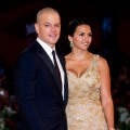 Matt Damon and his wife, Luciana Barroso, attend the ‘Contagion’ premiere during the 68th Venice Film Festival at Palazzo del Cinema in Venice, Italy, on September 3, 2011 