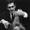 A women gets a haircut