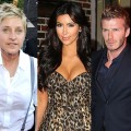 Ellen DeGeneres, Kim Kardashian, David Beckham