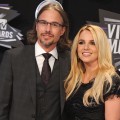 Jason Trawick and Britney Spears arrive at the 28th Annual MTV Video Music Awards at Nokia Theatre L.A. Live in Los Angeles on August 28, 2011
