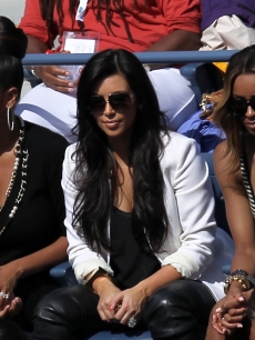 LaLa Vazquez, Kim Kardashian and Ciara attend Day Eleven of the 2011 US Open at the USTA Billie Jean King National Tennis Center, New York City, on September 8, 2011