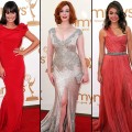 Lea Michele/Christina Hendricks/Sarah Hyland at the 2011 Emmys