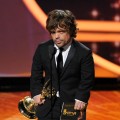 Peter Dinklage accepts the Outstanding Supporting Actor in a Drama Series award onstage during the 63rd Annual Primetime Emmy Awards held at Nokia Theatre L.A. LIVE in Los Angeles on September 18, 2011