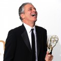 Jon Stewart of ‘The Daily Show With Jon Stewart’ poses in the press room after winning outstanding variety, music or comedy series 2011 during the 63rd Annual Primetime Emmy Awards held at Nokia Theatre L.A. LIVE in Los Angeles on September 18, 2011