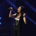 Ellona Santiag, 14, performs on the premiere of “The X Factor,” September 21, 2011
