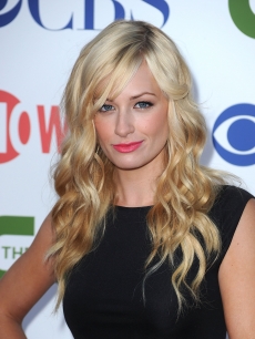 Beth Behrs arrives at the TCA Party for CBS, The CW and Showtime held at The Pagoda, Beverly Hills, on August 3, 2011