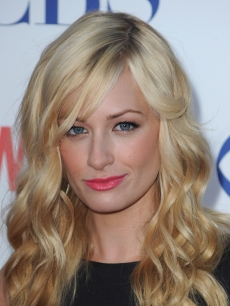 Beth Behrs arrives at the TCA Party for CBS, The CW and Showtime held at The Pagoda, Beverly Hills, on August 3, 2011