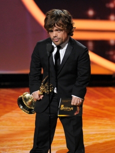 Peter Dinklage accepts the Outstanding Supporting Actor in a Drama Series award onstage during the 63rd Annual Primetime Emmy Awards held at Nokia Theatre L.A. LIVE in Los Angeles on September 18, 2011