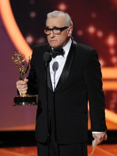 Martin Scorsese accepts the Outstanding Directing for a Drama Series award onstage during the 63rd Annual Primetime Emmy Awards held at Nokia Theatre L.A. LIVE in Los Angeles on September 18, 2011