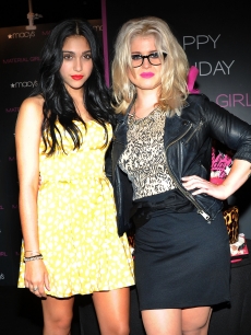 Lourdes Leon and Kelly Osbourne attend the Material Girl 1st birthday celebration at Macy’s Herald Square, NYC, on September 20, 2011