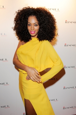Solange Knowles arrives at the Rimmel & Kate Moss Party in London, England, on September 15, 2011 