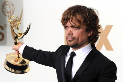 Peter Dinklage of ‘Game of Thrones’ poses in the press room after winning outstanding supporting actor in a drama series 2011 during the 63rd Annual Primetime Emmy Awards held at Nokia Theatre L.A. LIVE on September 18, 2011