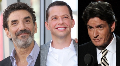 Chuck Lorre, Jon Cryer, Charlie Sheen