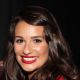 Lea Michele poses backstage at the MCC Theater production of ‘The Submisson’ at The Lortel Theater on September 9, 2011 in New York City