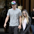 Avril Lavigne and Brody Jenner are sighted leaving their hotel in Paris on September 17, 2011 