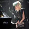 Lady Gaga performs on stage during STING: 25th Anniversary/60th Birthday Concert to Benefit Robin Hood Foundation at Beacon Theatre in NYC on October 1, 2011