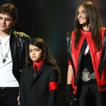 Prince Jackson, Blanket Jackson and Paris Jackson appear onstage at the ‘Michael Forever’ concert to remember the late Michael Jackson at The Millenium Stadium in Cardiff, Wales, on October 8, 2011