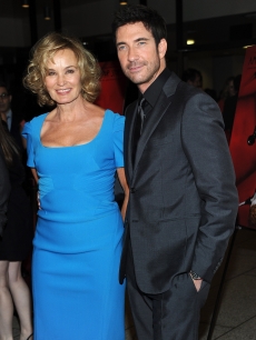 Jessica Lange and Dylan McDermott arrive at the premiere of FX’s ‘American Horror Story’ at the Arclight Cineramadome in Hollywood, Calif. on October 3, 2011 