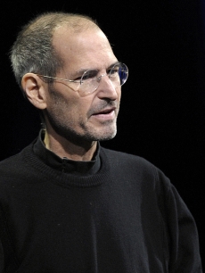 Steve Jobs, chief executive officer of Apple Inc., unveils the iCloud storage system at the Apple Worldwide Developers Conference 2011 in San Francisco, California, U.S., on Monday, June 6, 2011
