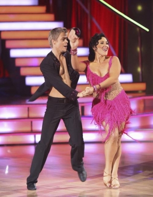 Ricki Lake and Derek Hough jive to a score of 23/30 and the top leaderboard spot on “Dancing with the Stars,” Season 13, Week 2, September 26, 2011