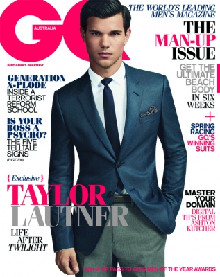 Taylor Lautner on the cover of GQ Australia October/November 2011 issue