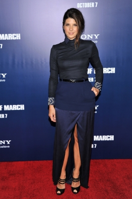 Marisa Tomei attends the premiere of ‘The Ides of March’ at the Ziegfeld Theater in NYC on October 5, 2011