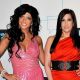 Teresa Giudice and Jacqueline Laurita attend the 2011 Bravo Upfront at 82 Mercer in New York City on March 30, 2011 