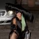 Lady Gaga strikes a pose in London on October 6, 2011 